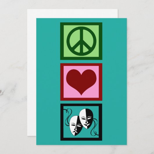 かわいい平和ラブシアタークリスマス シーズンカード (正面/裏面)