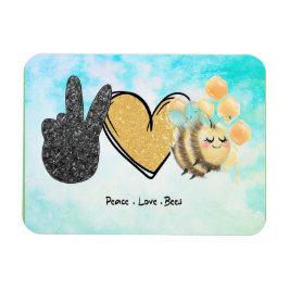 かわいい平和ラブミツバチ マグネット