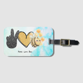 かわいい平和ラブミツバチ ラゲッジタグ