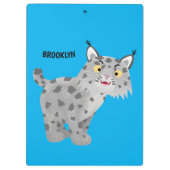 かわいい平均bobcat lynx漫画 クリップボード (裏面)