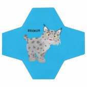 かわいい平均bobcat lynx漫画 サッカーボール (フラット)