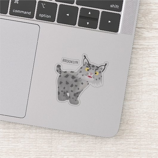 かわいい平均bobcat lynx漫画 シール (詳細)