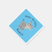 かわいい平均bobcat lynx漫画 スタンダードカクテルナプキン (角)