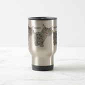 かわいい平均bobcat lynx漫画 トラベルマグ (中央)