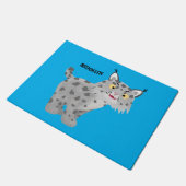 かわいい平均bobcat lynx漫画 ドアマット (アングル)