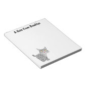 かわいい平均bobcat lynx漫画 ノートパッド (アングル)