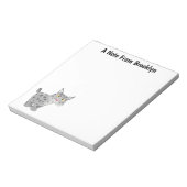 かわいい平均bobcat lynx漫画 ノートパッド (回転)