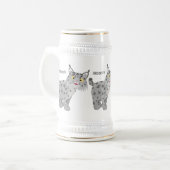 かわいい平均bobcat lynx漫画 ビールジョッキ (正面左)