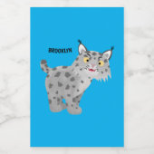 かわいい平均bobcat lynx漫画 フードラベル (シングルラベル)