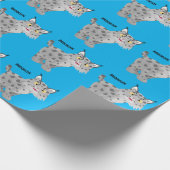 かわいい平均bobcat lynx漫画 ラッピングペーパー (角)