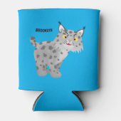 かわいい平均bobcat lynx漫画 缶クーラー (正面)