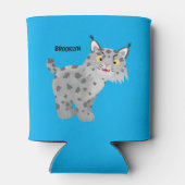 かわいい平均bobcat lynx漫画 缶クーラー (裏面)