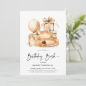 かわいい年齢の大人の二日酔いバッシュ 招待状 (スタンド正面)