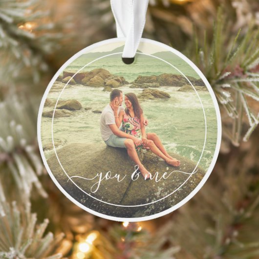 かわいい幸せあなたと私の愛のクラスリーエレガント引用文 オーナメント (ツリー)