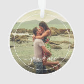 かわいい幸せあなたと私の愛のクラスリーエレガント引用文 オーナメント (裏面)