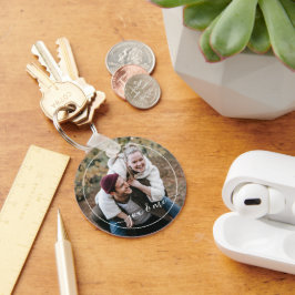 かわいい幸せあなたと私の愛のクラスリーエレガント引用文 キーホルダー