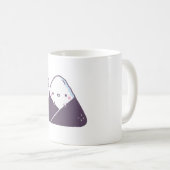 かわいい幸せおにぎり日本のおにぎり コーヒーマグカップ (正面右)