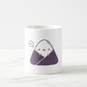 かわいい幸せおにぎり日本のおにぎり コーヒーマグカップ (中央)