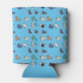 かわいい幸せおもしろい犬ズオールオーバープリント 缶クーラー (裏面)