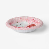 かわいい幸せかわいいの塩とコショウの双子の漫画 ペーパーボウル (傾斜あり)