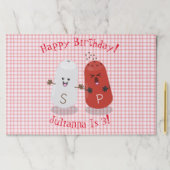 かわいい幸せかわいいの塩とコショウ漫画 ペーパーパッド (インサイチュ)