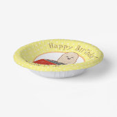 かわいい幸せかわいいトースター漫画イラストレーション ペーパーボウル (傾斜あり)