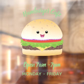 かわいい幸せかわいいハンバーグ ウィンドウサイン (シート2)