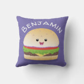 かわいい幸せかわいいハンバーグ クッション (裏面)