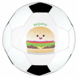 かわいい幸せかわいいハンバーグ サッカーボール