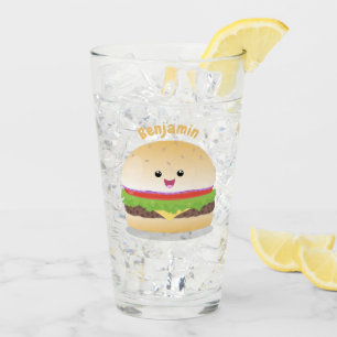 かわいい幸せかわいいハンバーグ タンブラーグラス