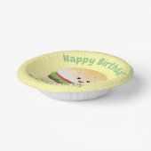 かわいい幸せかわいいハンバーグ ペーパーボウル (傾斜あり)