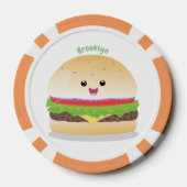 かわいい幸せかわいいハンバーグ ポーカーチップ (裏面)