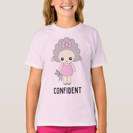 かわいい幸せかわいらしな羊の人形 Tシャツ (正面)