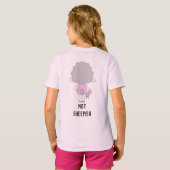 かわいい幸せかわいらしな羊の人形 Tシャツ (裏面フル)