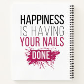 かわいい幸せが爪、 ネイルを ノートブック (裏面)