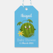 かわいい幸せそうなスイカの漫画 ギフトタグ (裏面)