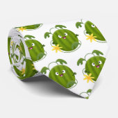 かわいい幸せそうなスイカの漫画 ネクタイ (ロール)