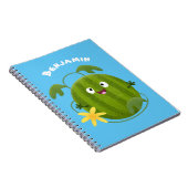 かわいい幸せそうなスイカの漫画 ノートブック (右側)