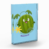 かわいい幸せそうなスイカの漫画 フォトブロック (左)