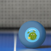 かわいい幸せそうなスイカの漫画 卓球ボール (ネット)