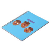 かわいい幸せなどんぐりが歌う子供向けアニメ ノートブック (左側)