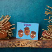 かわいい幸せなどんぐりが歌う子供向けアニメ フォトプラーク (側面)