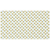 かわいい幸せなのまわりにパターン白 テーブルクロス (正面(横))