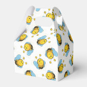 かわいい幸せなのまわりにパターン白 フェイバーボックス (裏面サイド)