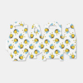 かわいい幸せなのまわりにパターン白 フェイバーボックス (折り畳みなし)