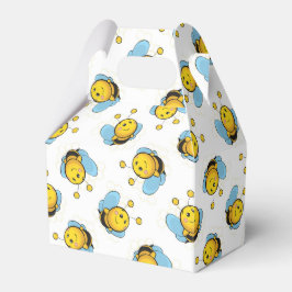 かわいい幸せなのまわりにパターン白 フェイバーボックス