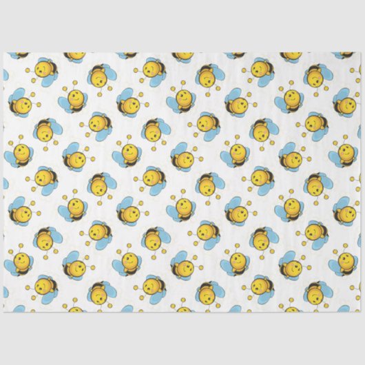 かわいい幸せなのまわりにパターン白 薄葉紙 (正面)