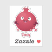 かわいい幸せなイクラの果物の漫画 シール (シート)