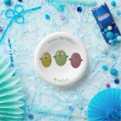 かわいい幸せなオリーブが歌うカートゥーン ペーパーボウル (パーティー)