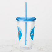 かわいい幸せなオーストラリアのビルビー漫画 アクリルタンブラー (右)